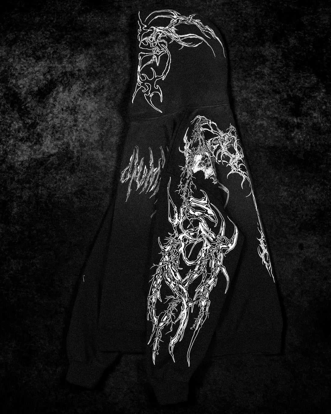 Deathblade Oversized pullover hoodie [SMOKE]