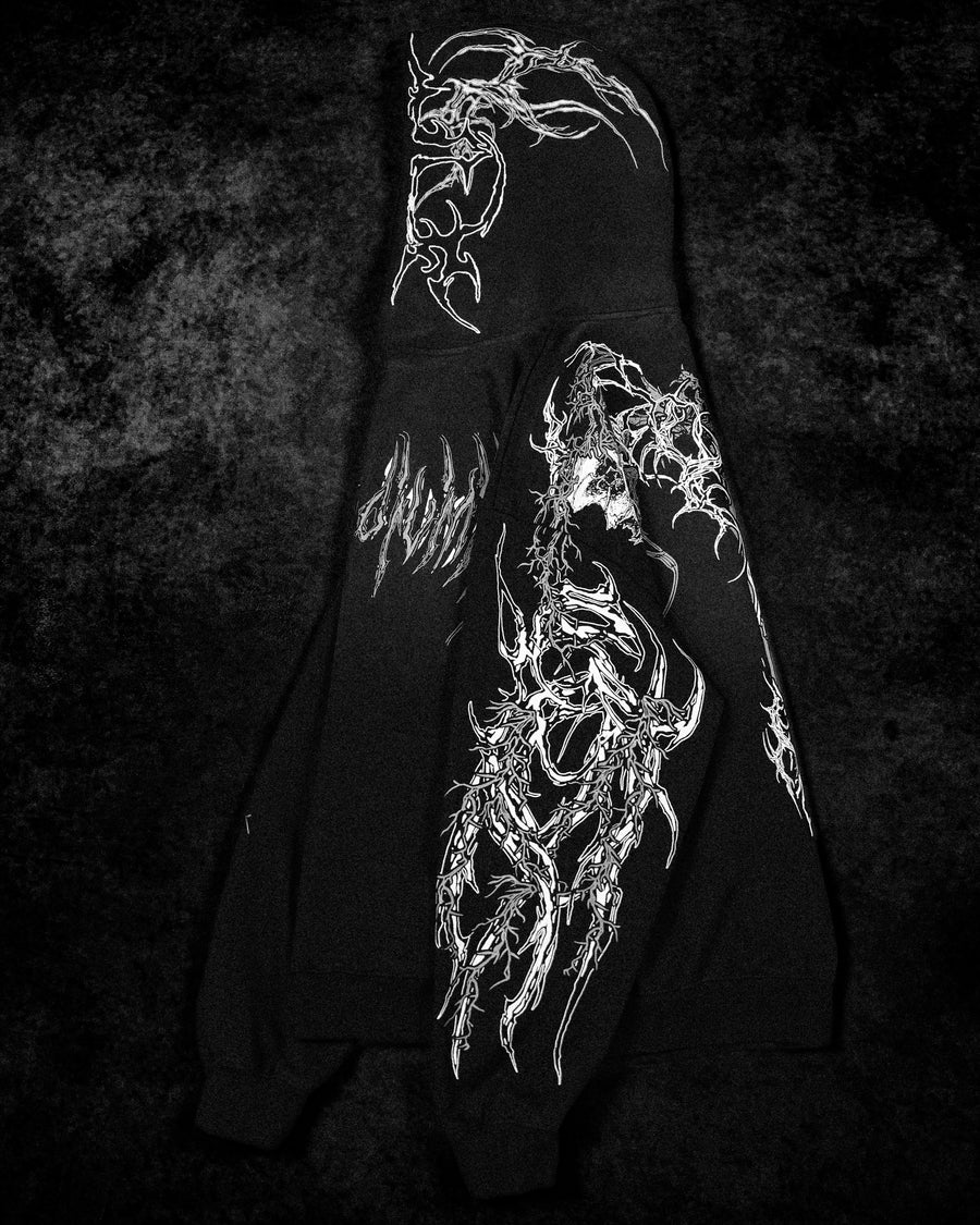 Deathblade Oversized pullover hoodie [SMOKE]