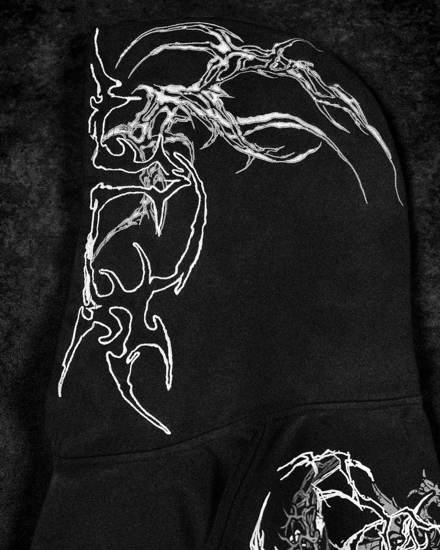 Deathblade Oversized pullover hoodie [SMOKE]