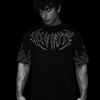 Bone Splitter Oversized T-shirt [VOID BLACK]
