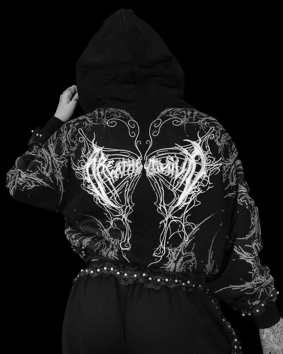 Women's Faerie Zip-up Hoodie [OBSIDIAN]