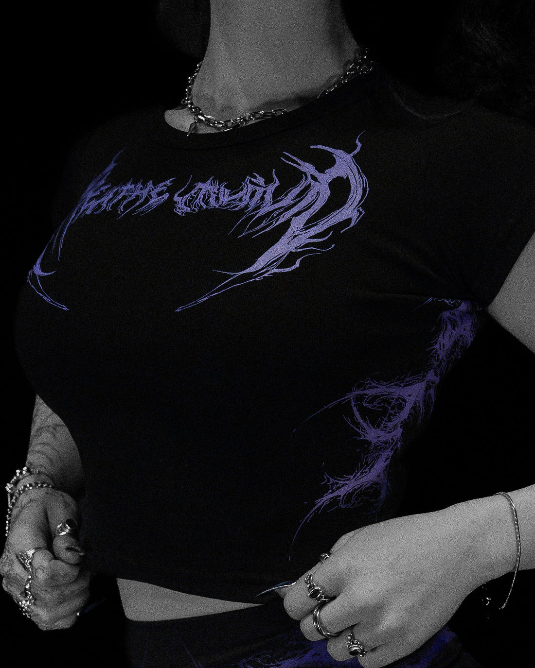 Womens Voltage Cropped Baby Tee [DUSK]