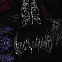 Deathblade Oversized pullover hoodie [VOID BLACK]
