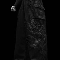 Mens Tarnished Uncuffed Luxury Cargos [DARKNESS]