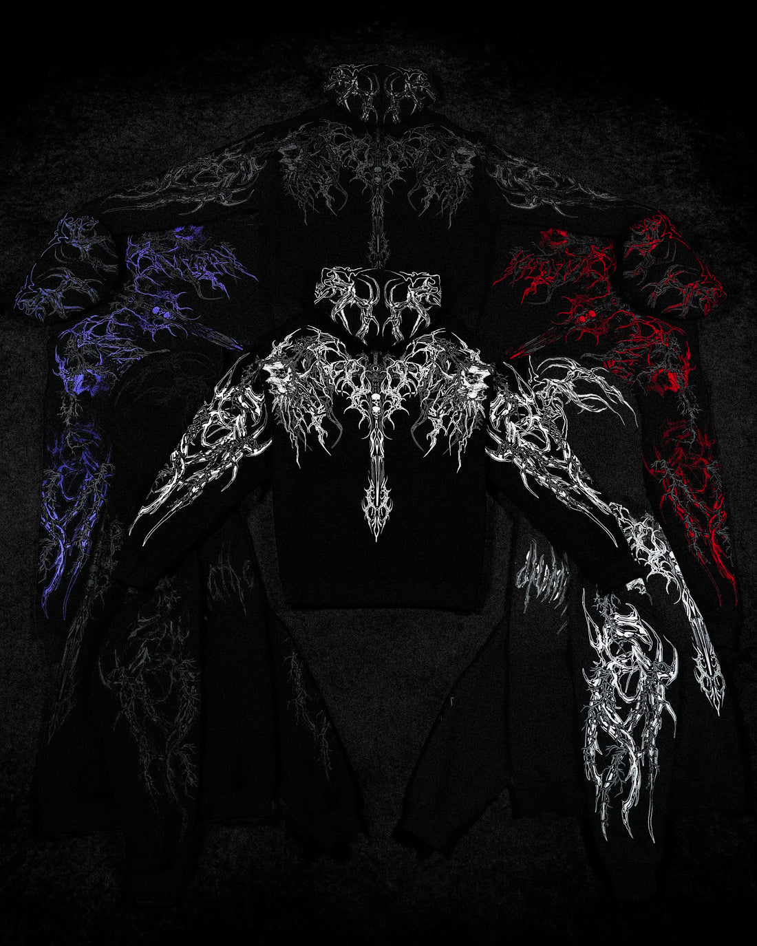 Deathblade Oversized pullover hoodie [VOID BLACK]