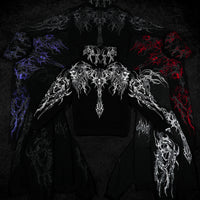 Deathblade Oversized pullover hoodie [VOID BLACK]