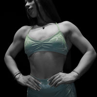Women's Void Tech™ Cursemark Halter Sports Bra [MATCHA]