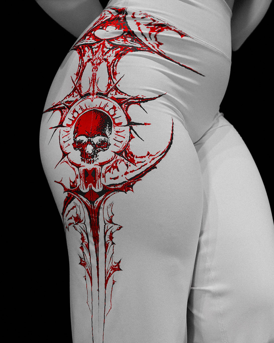 Womens Void Tech™ Shadow Heart Leggings [HEAVENLY RED]