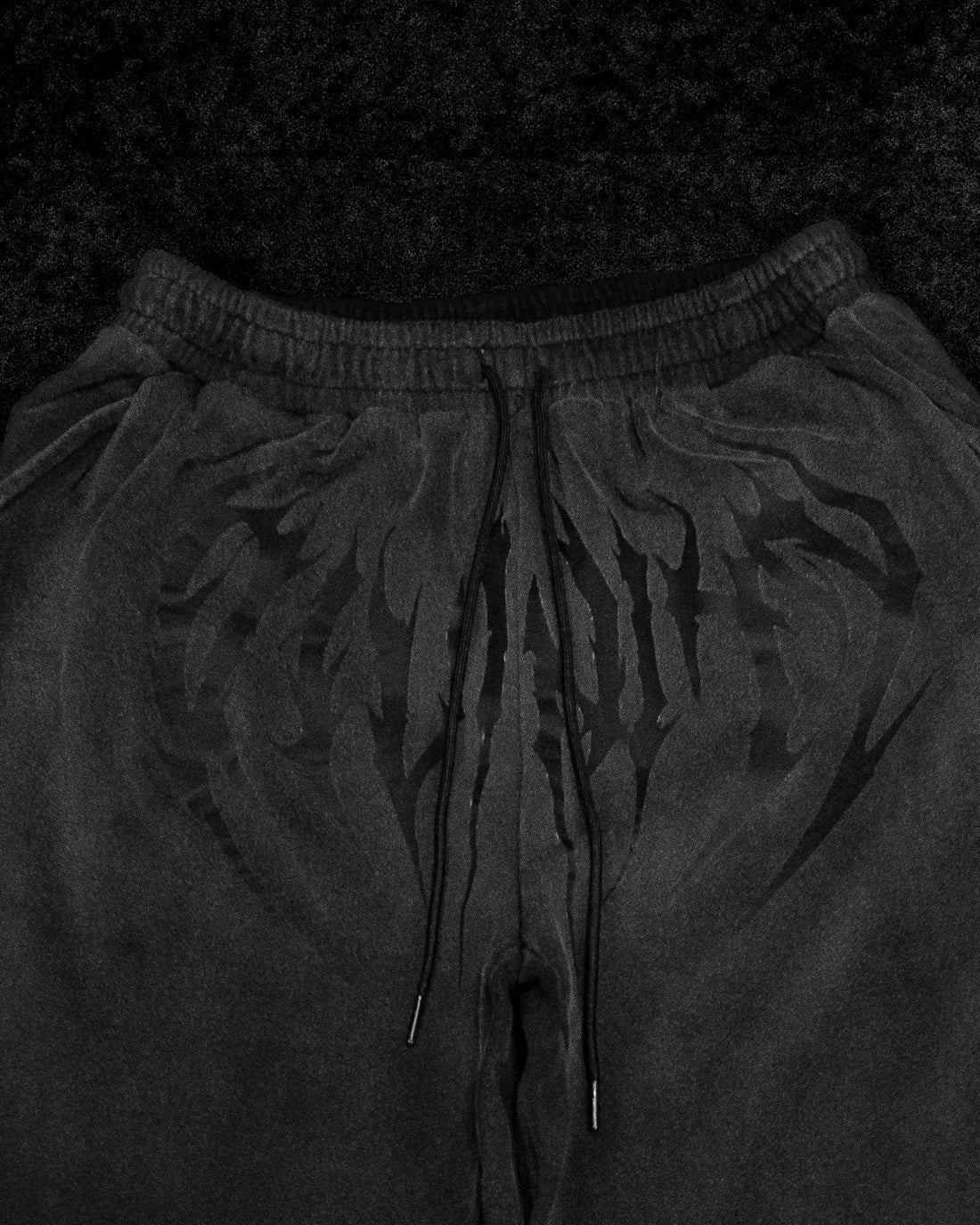 Nightstalker Banana Shape Uncuffed luxury sweatpants [SMOKE]