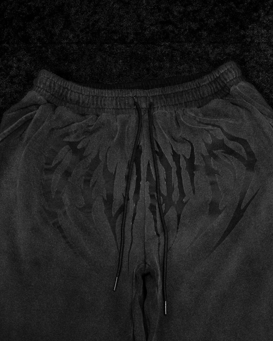 Nightstalker Banana Shape Uncuffed luxury sweatpants [SMOKE]