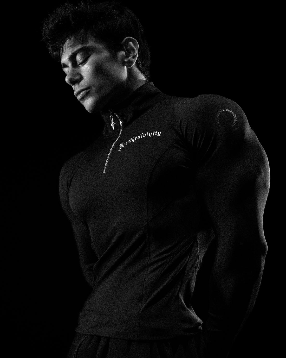 Void Tech™ Eternal Quarter-Zip Longsleeve Compression [VOID BLACK]