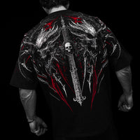 Hollow Souls Oversized T-shirt [HEAVENLY RED]