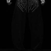 Nightstalker Banana Shape Uncuffed luxury sweatpants [VOID BLACK]