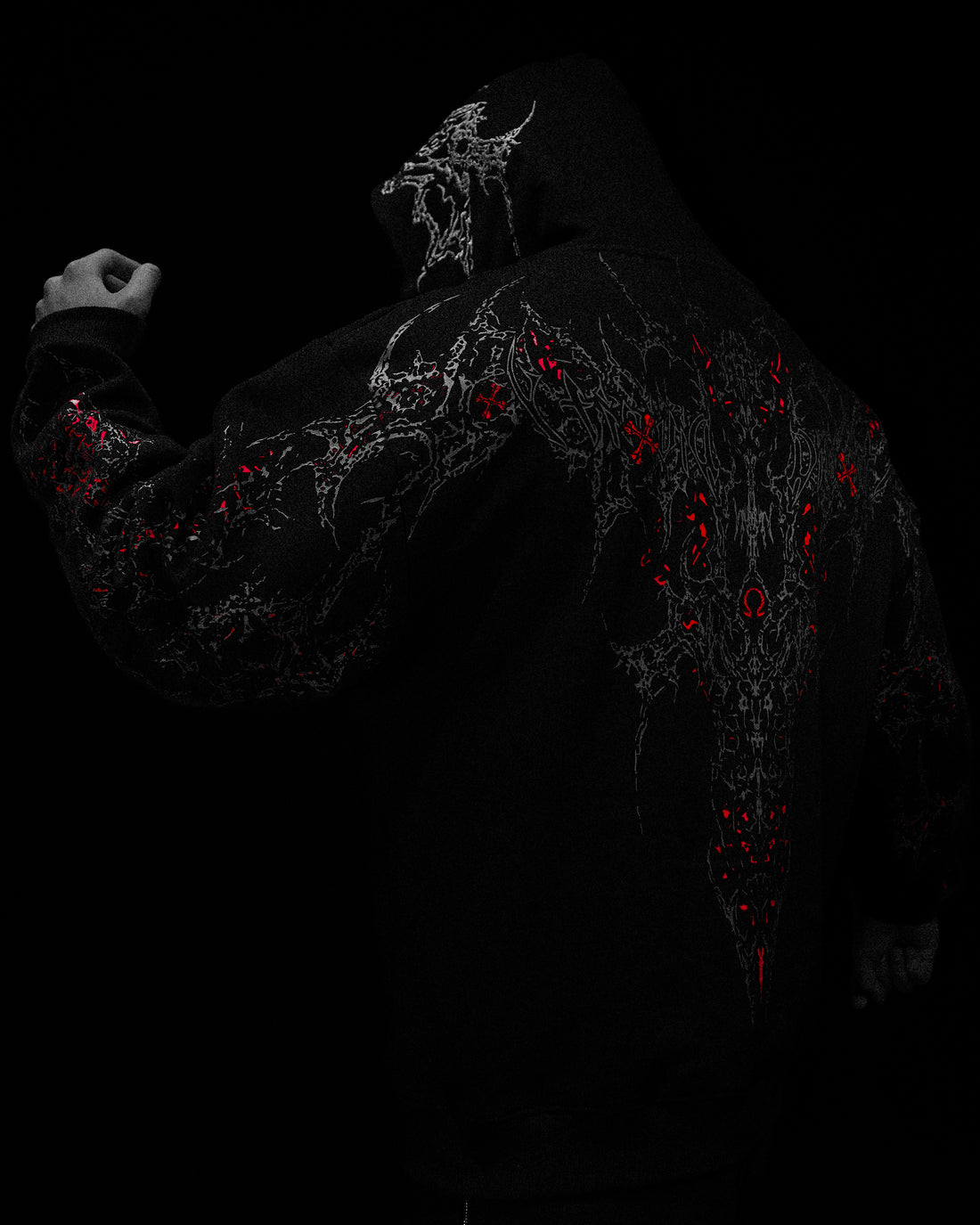 Cathedral Oversized pullover hoodie [INFERNO]