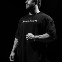 Elegant Lightweight Oversized Tee [VOID BLACK]