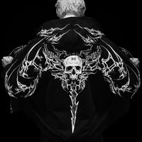 Kingslayer Oversized Zip-up hoodie [VOID BLACK]