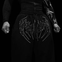 Nightstalker Banana Shape Uncuffed luxury sweatpants [VOID BLACK]