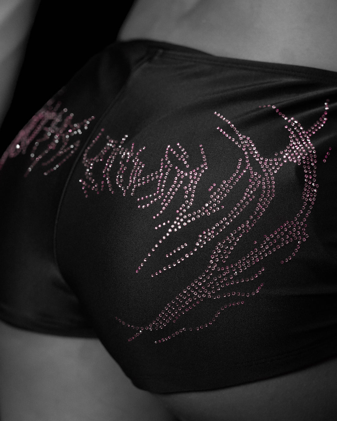 Women's Rhinestone Swimsuit Shorts [BLOSSOM PINK]