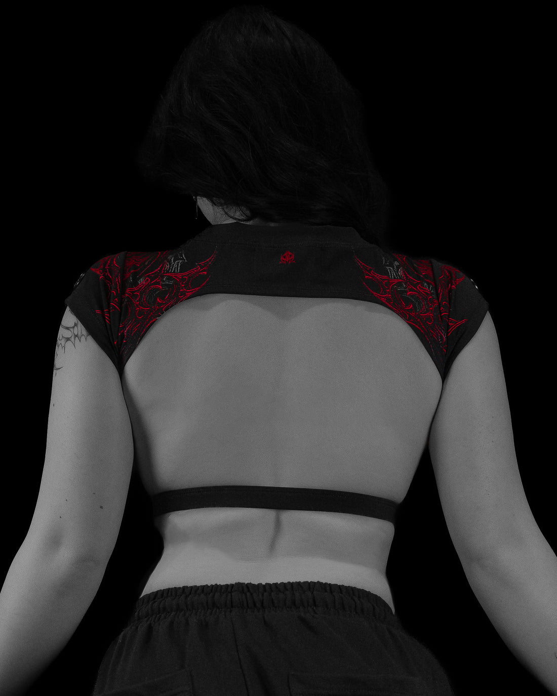 Women's Seraphim Open Back Crop Top [NIGHTMARE]