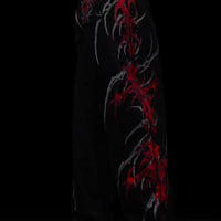 Women's Eternal Flame Rhinestone Oversized Sweatpants [NIGHTMARE]