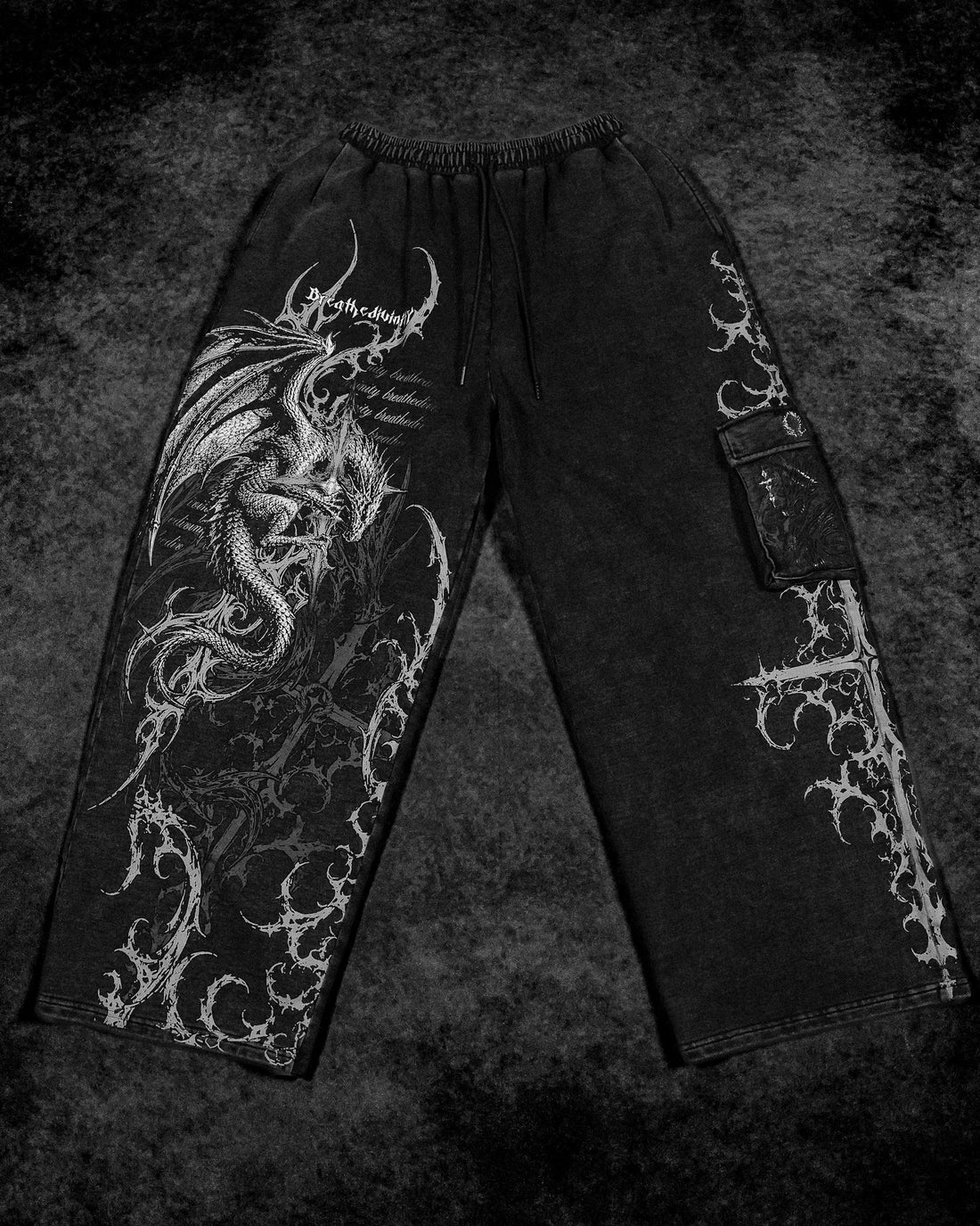 Draconian Metallic Uncuffed Cargos [VINTAGE]