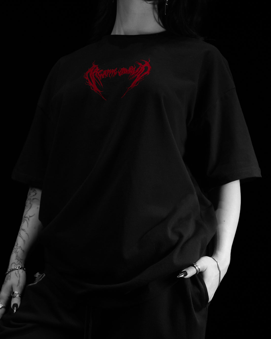 Women's Abyssal Oversized Lightweight Tee [NIGHTMARE]