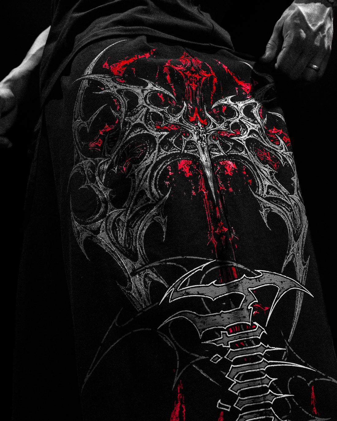 Death-Script Oversized Uncuffed Cargos [NIGHTMARE]