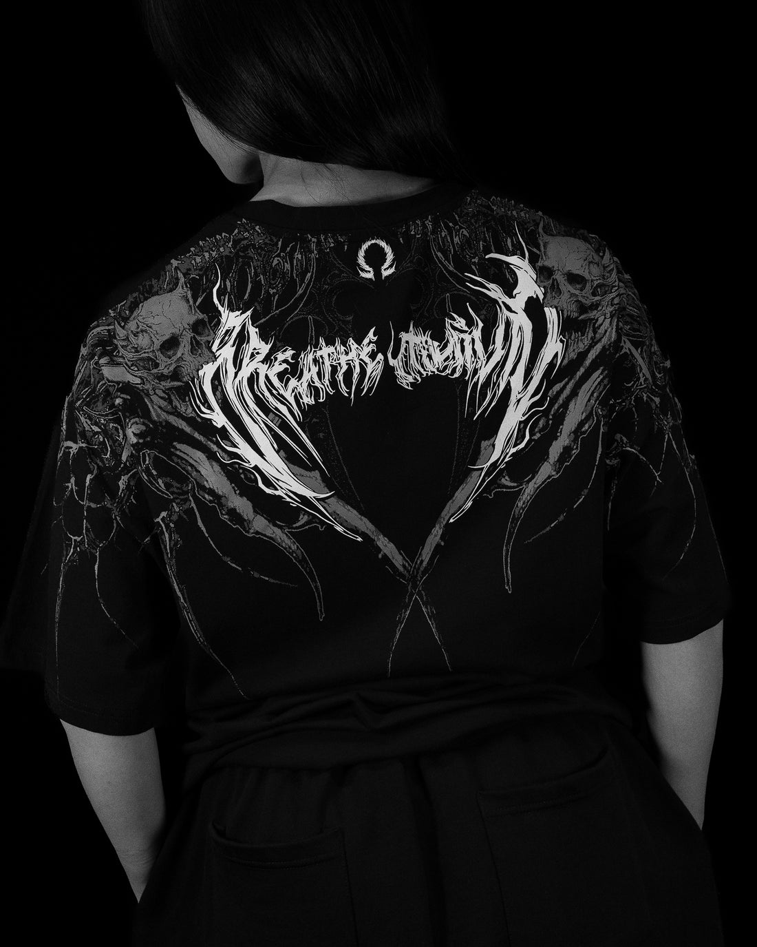 Women's Abyssal Oversized Lightweight Tee [VOID BLACK]