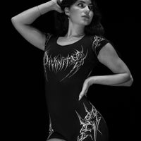 Void Tech™ Gargoyle Open Back Bodysuit [VOID BLACK]
