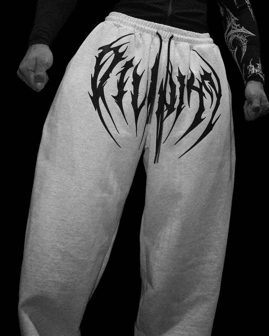 Nightstalker Banana Shape Uncuffed luxury sweatpants [HEATHER GREY]