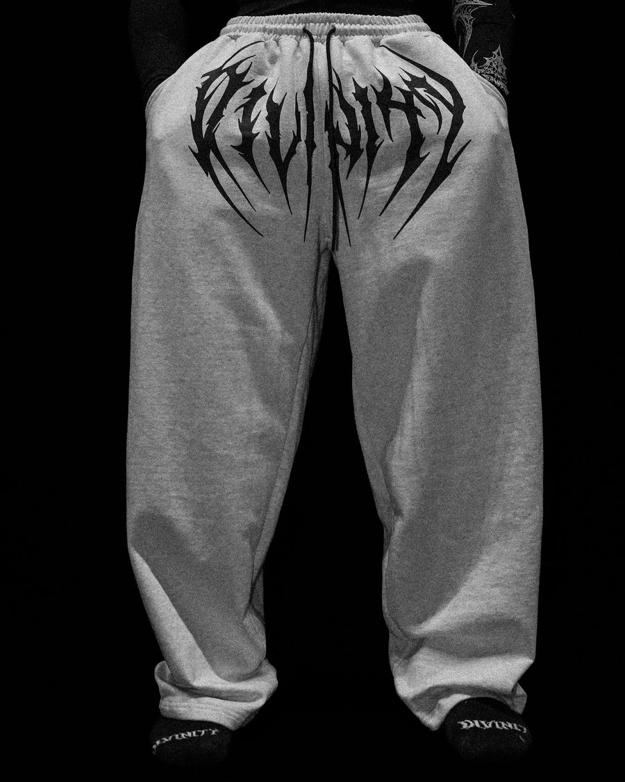 Nightstalker Banana Shape Uncuffed luxury sweatpants [HEATHER GREY]