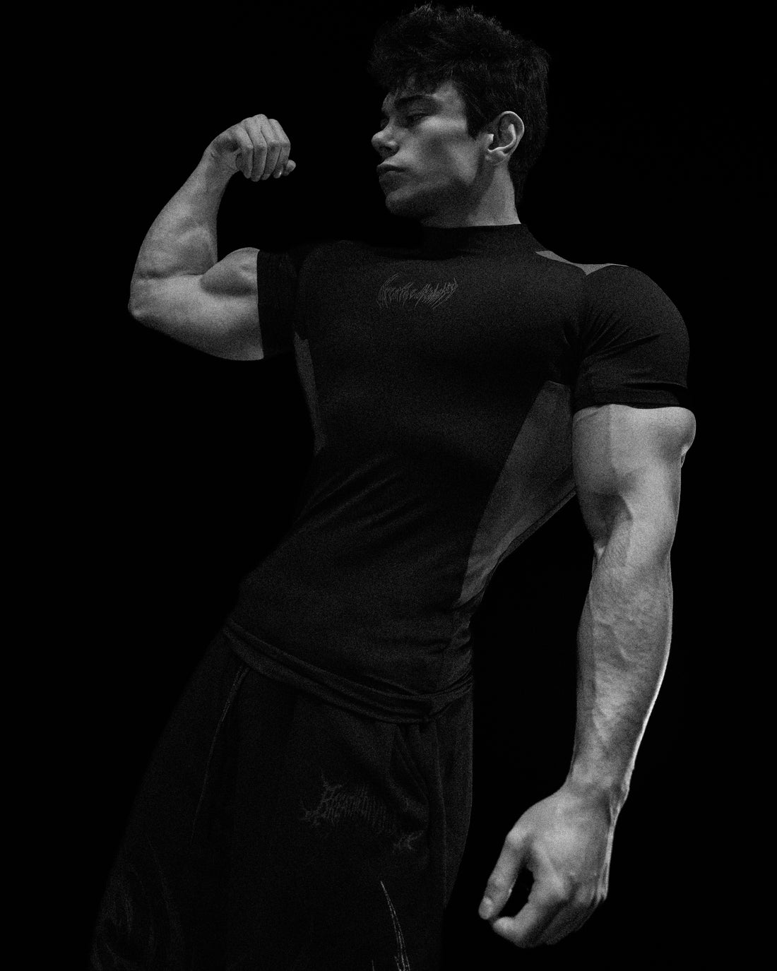Void Tech™ Adrenaline Mock Neck Compression [DARKNESS]