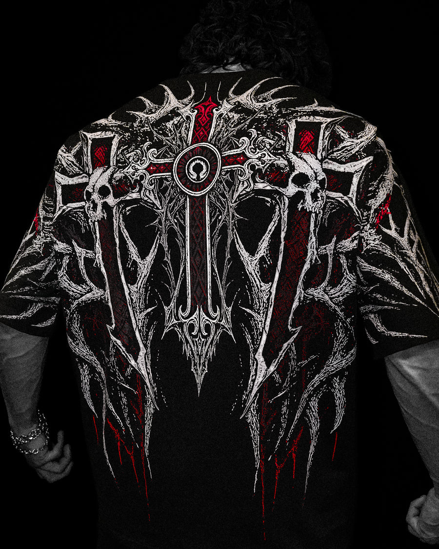 Heaven's Gate Oversized T-shirt [HEAVENLY RED]
