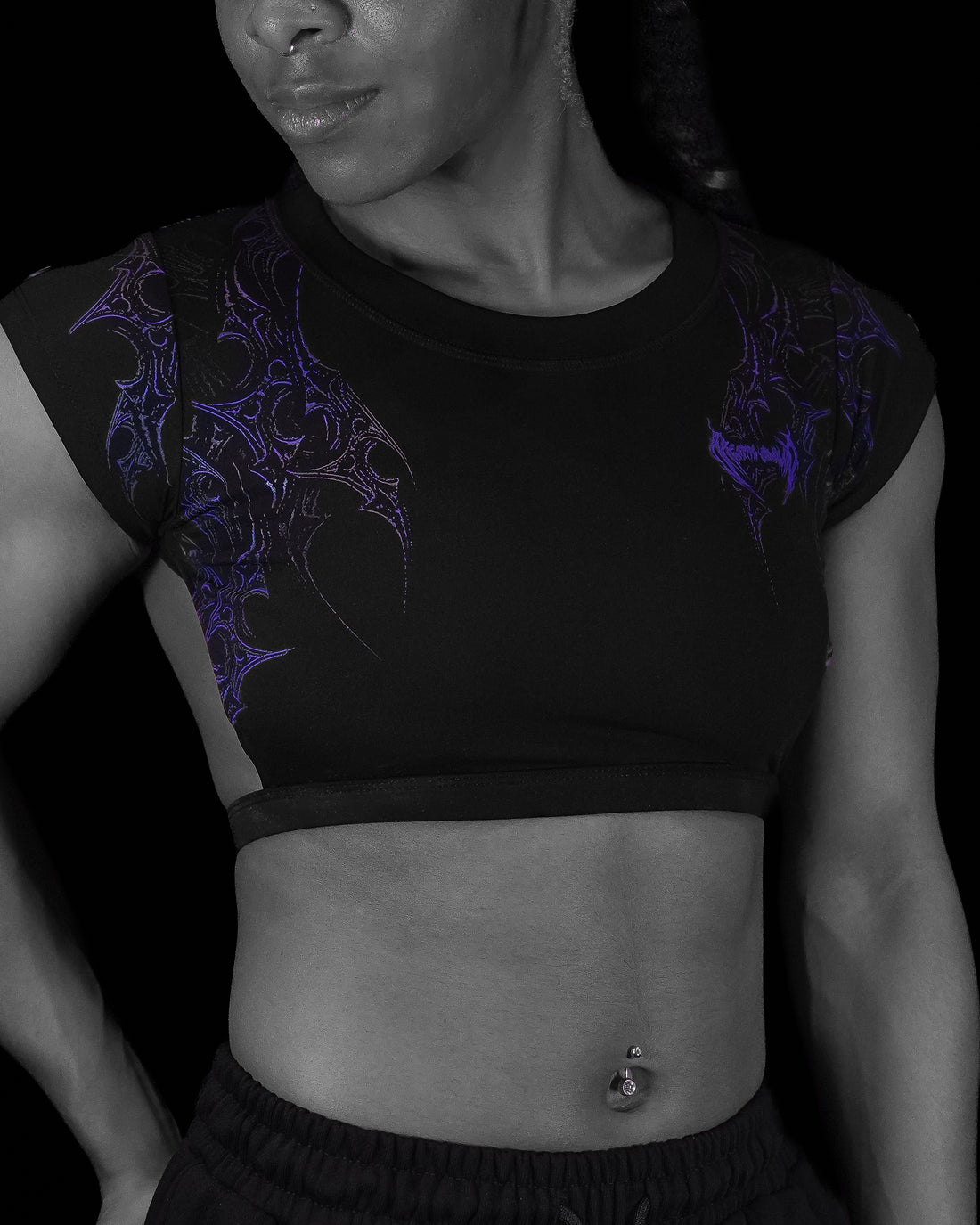 Women's Seraphim Open Back Crop Top [DUSK]