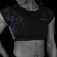 Women's Seraphim Open Back Crop Top [DUSK]