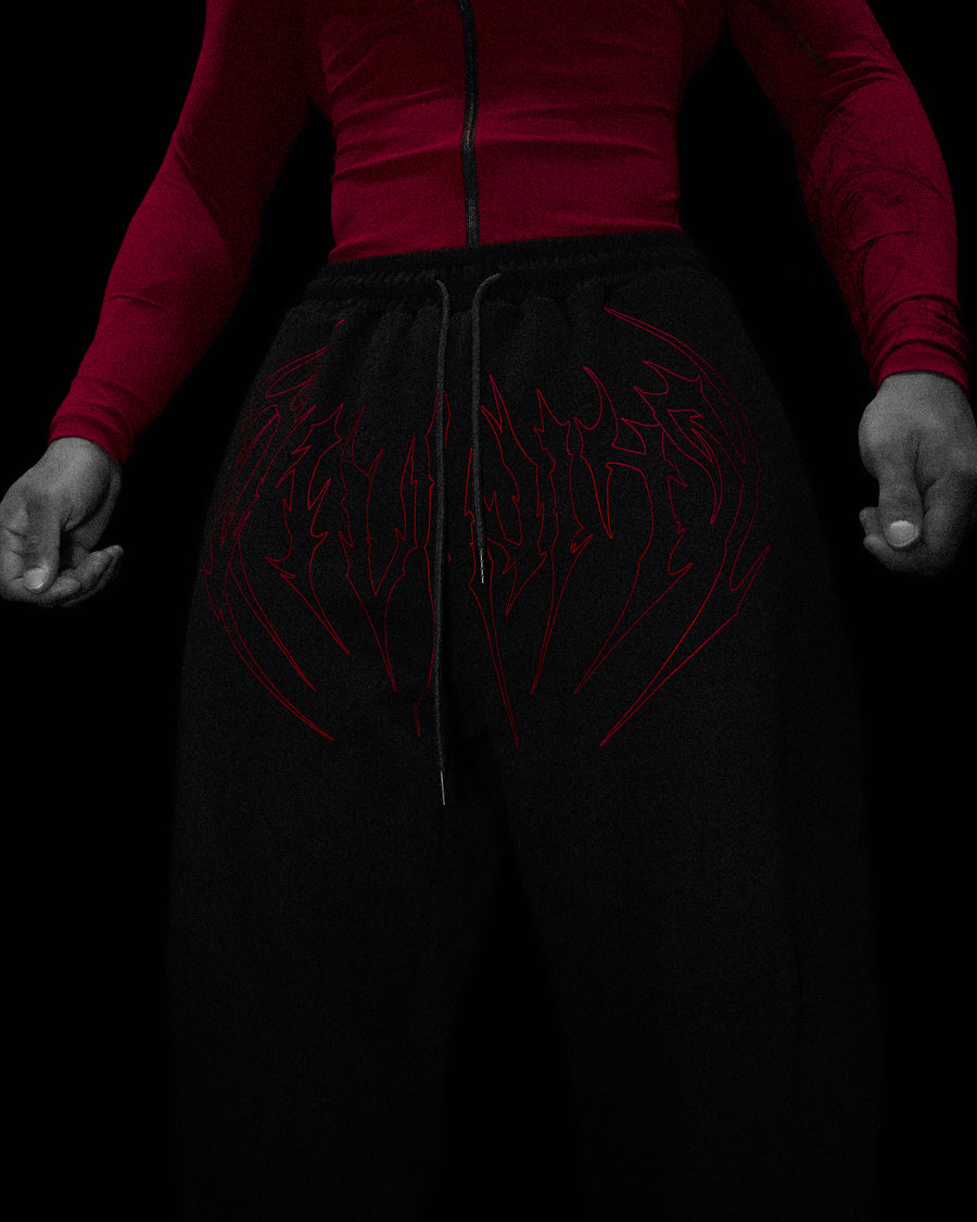 Nightstalker Banana Shape Uncuffed luxury sweatpants [NIGHTMARE]