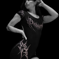 Void Tech™ Gargoyle Open Back Bodysuit [BLOSSOM PINK]
