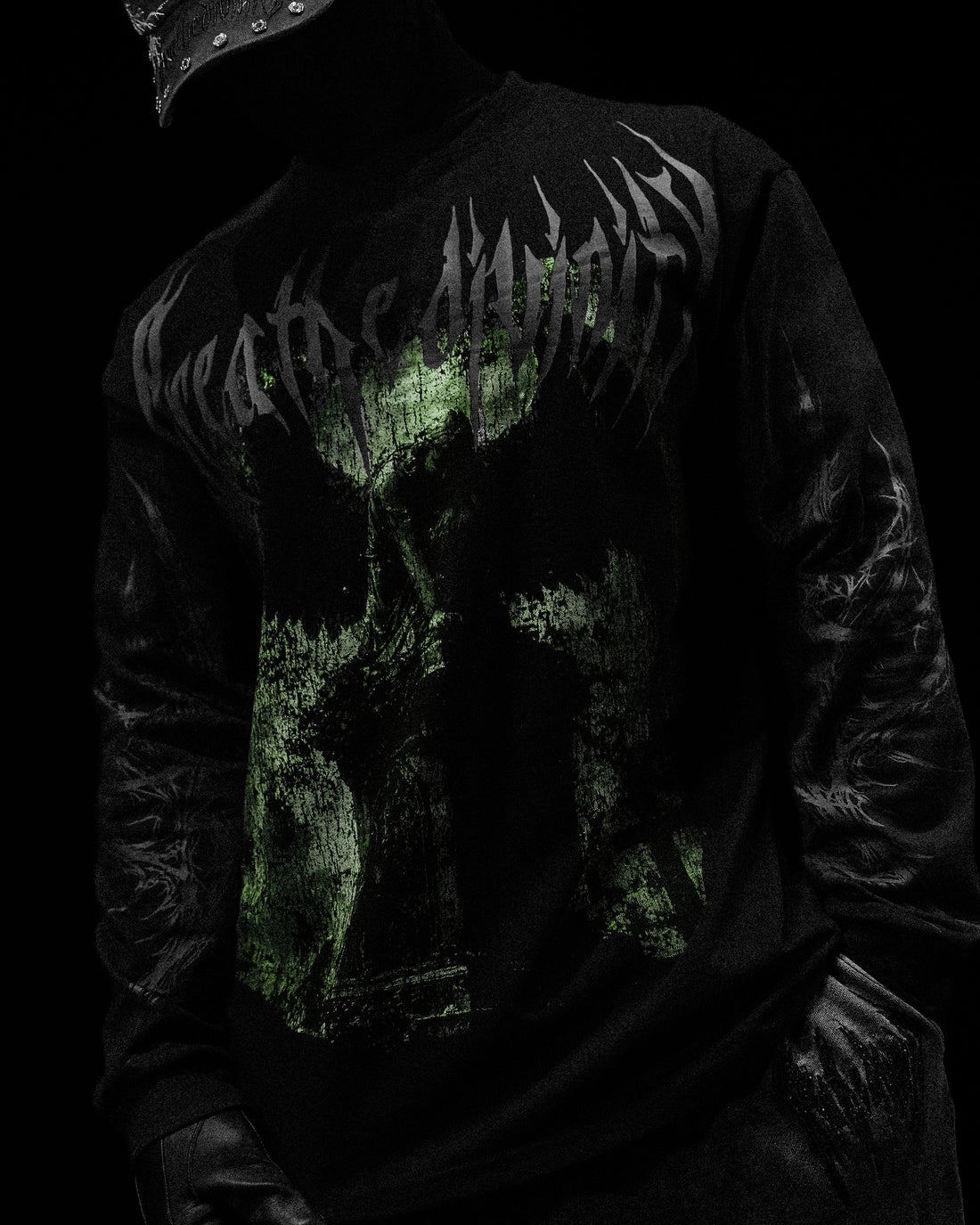 Death Portrait Oversized Longsleeve T-shirt [SOMBER]