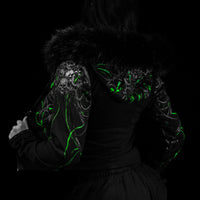 Infernal Faux Fur Lined Zip-Up [GLOW IN THE DARK]