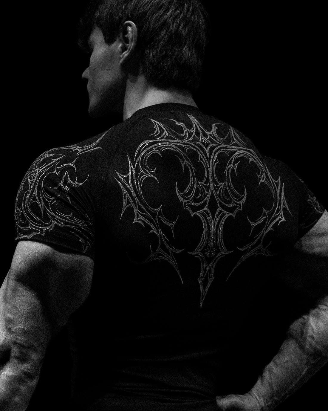 Void Tech™ Venom Texture shortsleeve Compression [VOID BLACK]