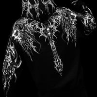 Deathblade Oversized pullover hoodie [VOID BLACK]