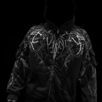 Vindicator Tarnished Cargo Oversized Zip-up Hoodie [VOID BLACK]