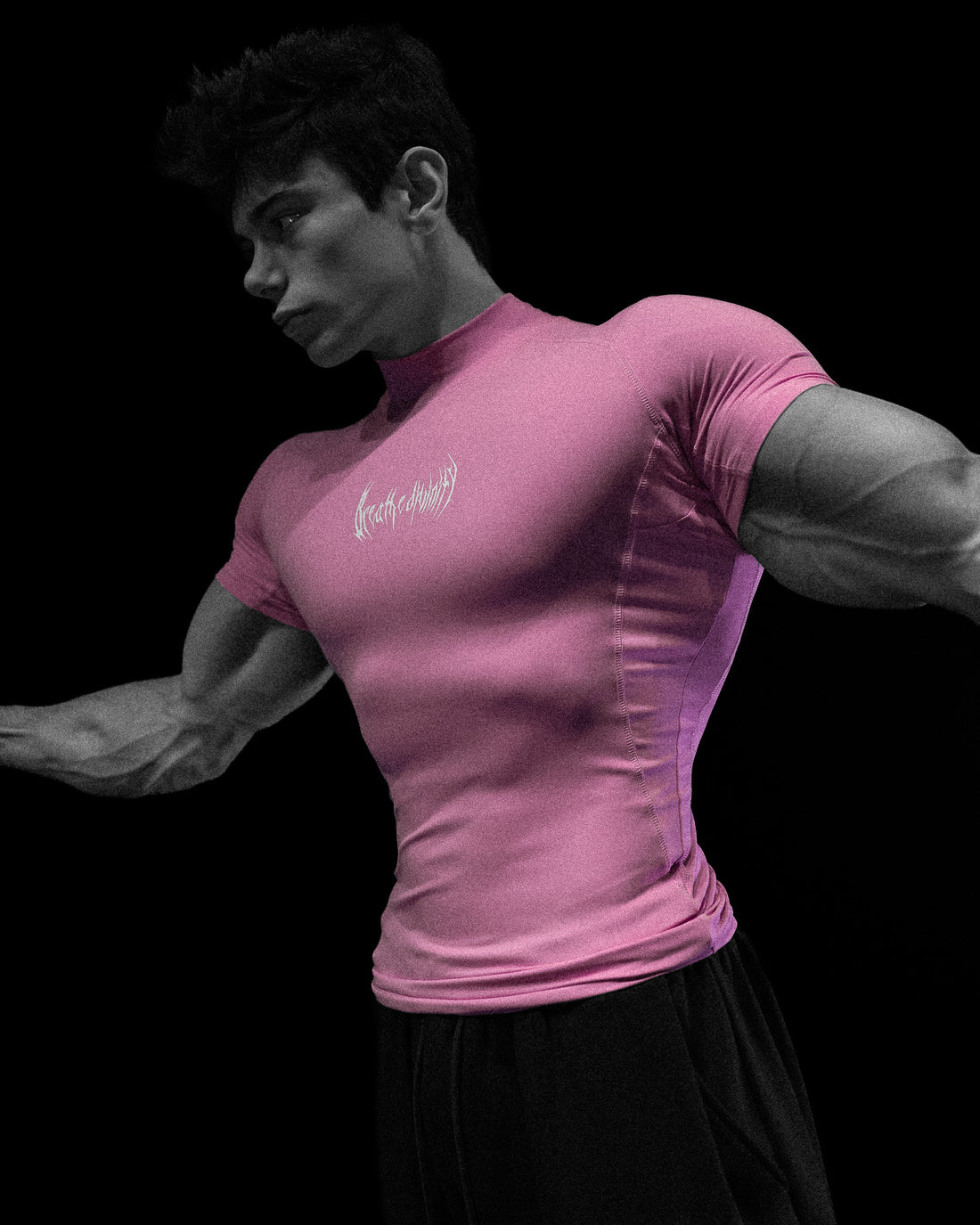 Void Tech™ Adrenaline Mock Neck Compression [BLOSSOM PINK]