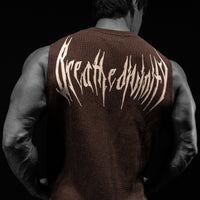 Waffle Knit Cut-off Tee [ESPRESSO]