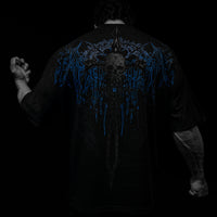 Bone Splitter Oversized T-shirt [MOONLIGHT BLUE]