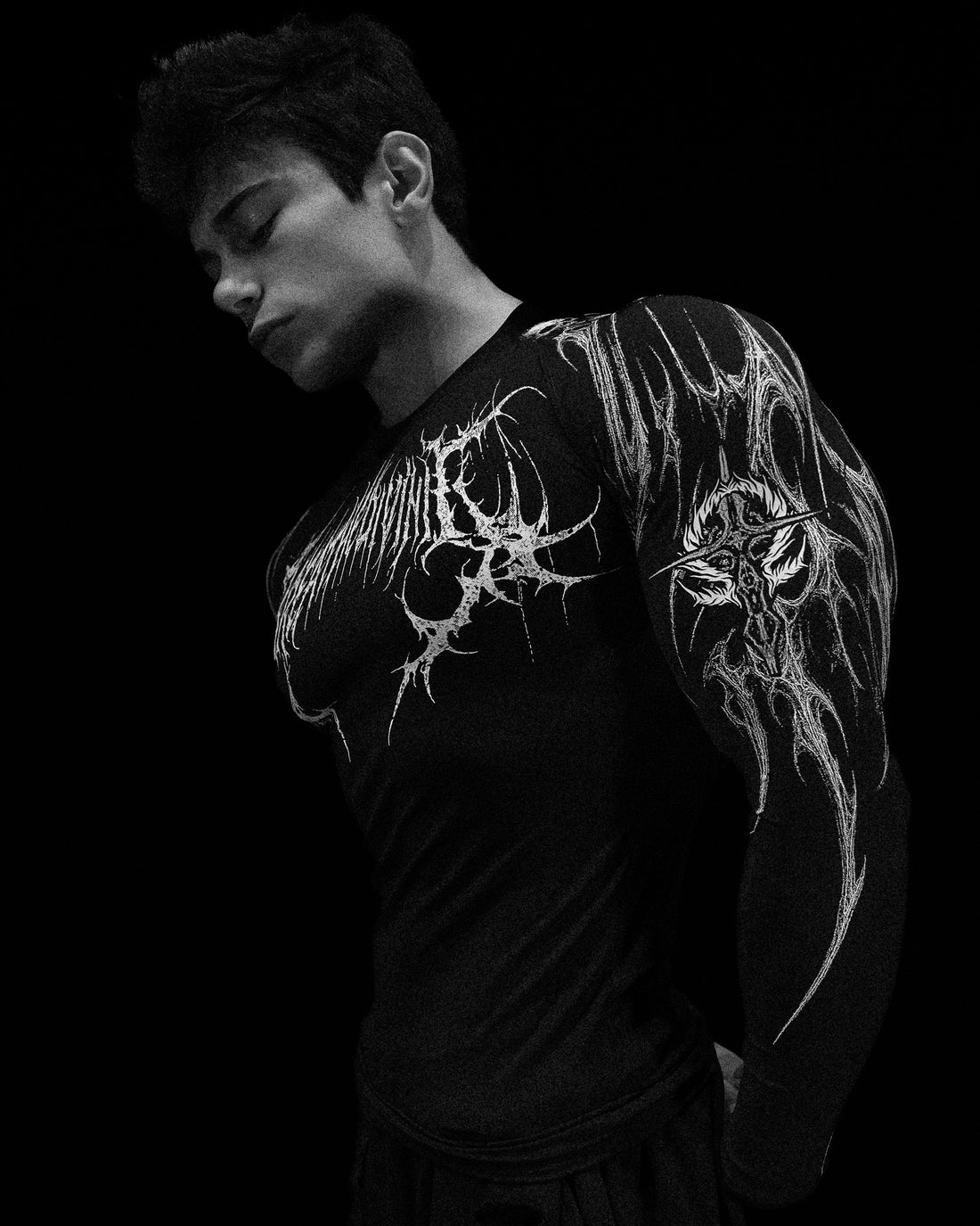 Void Tech™  Fallen Knight longsleeve Compression [VOID BLACK]