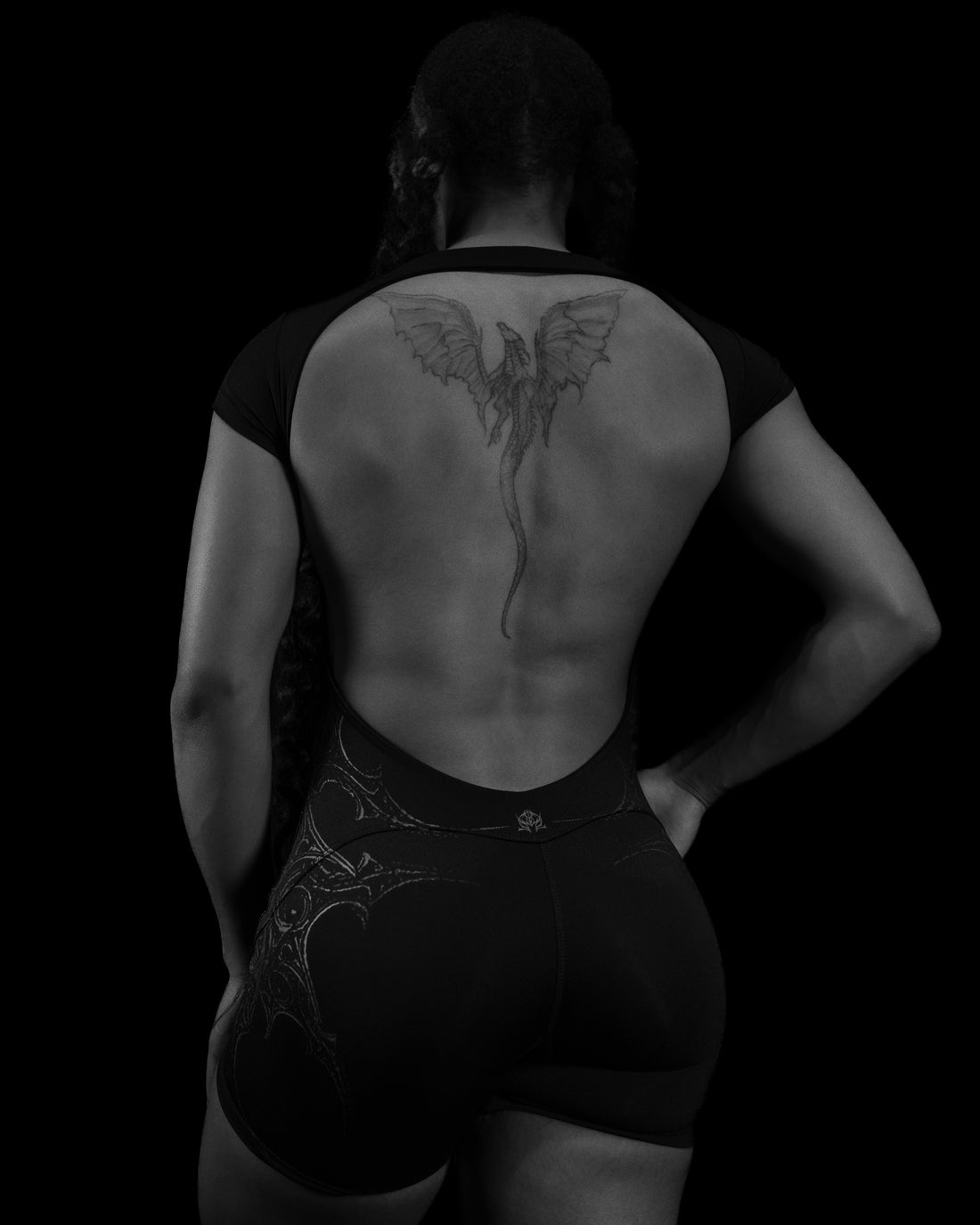 Women's Astoria Void Tech™ Open Back Bodysuit [DARKNESS]