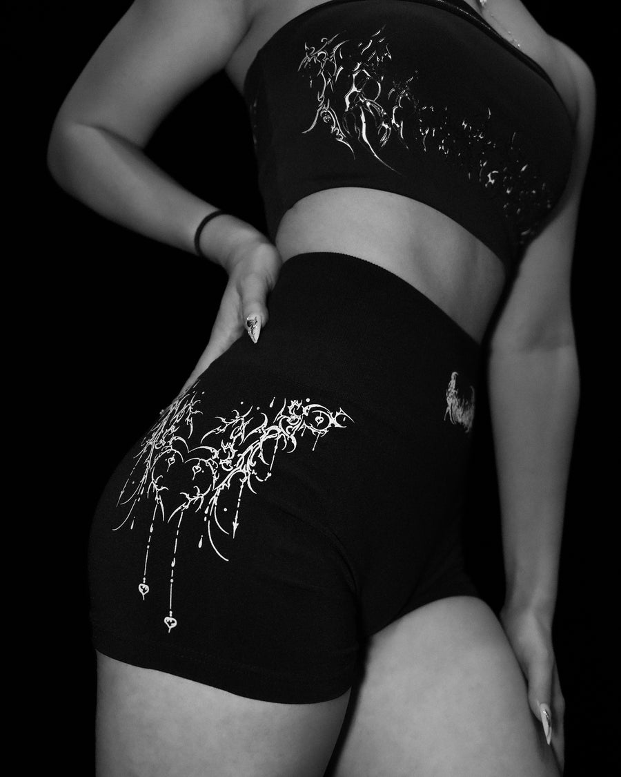 Women's Void Tech™ Dark Wisp Seamless Shorts [VOID BLACK]