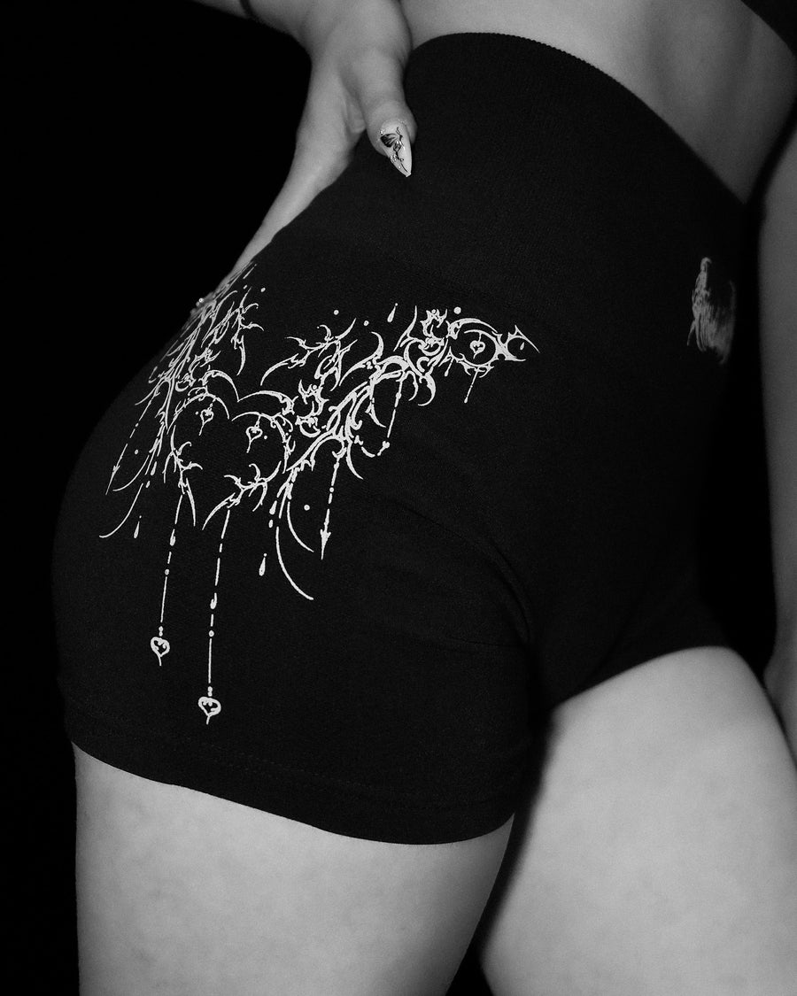 Women's Void Tech™ Dark Wisp Seamless Shorts [VOID BLACK]