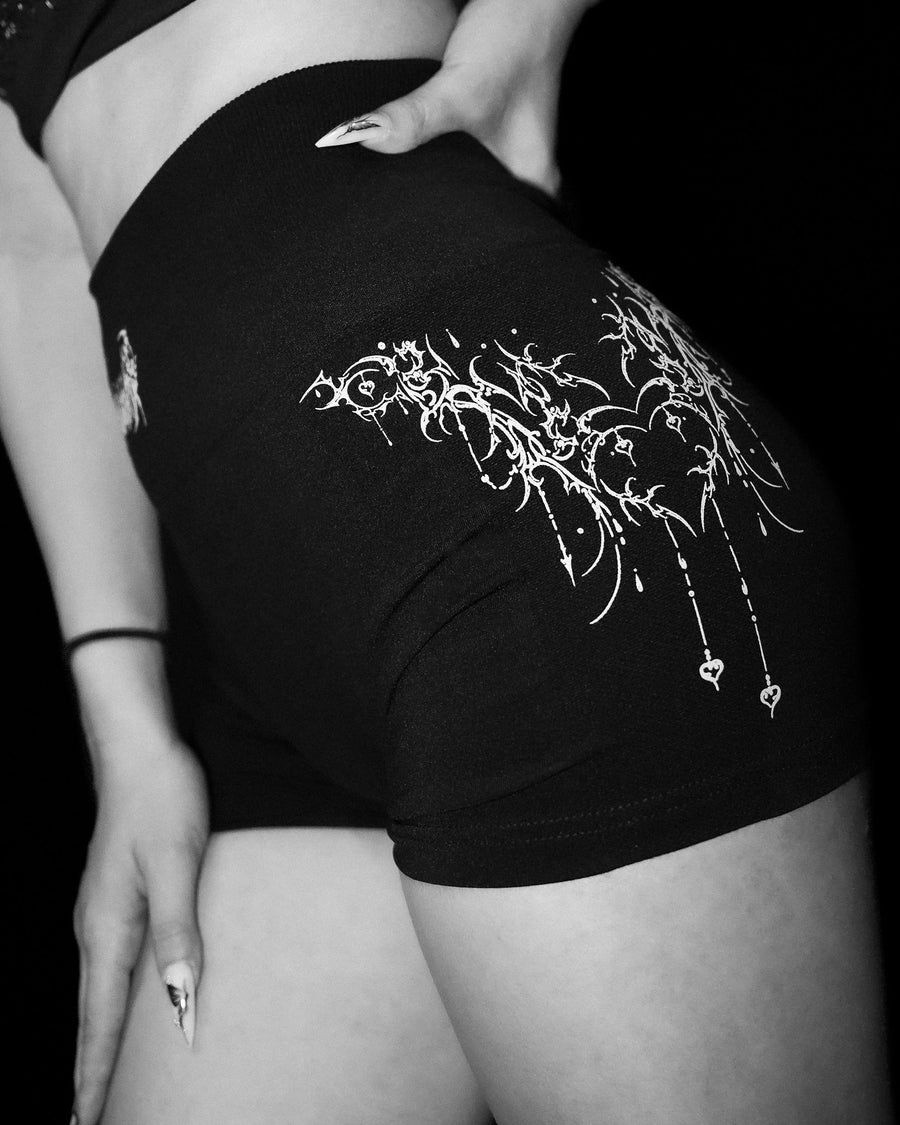 Women's Void Tech™ Dark Wisp Seamless Shorts [VOID BLACK]
